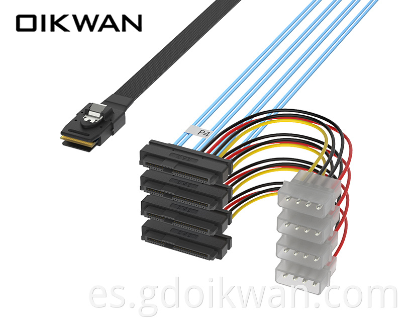 Mini Sas 8087 To 4 Sff8482,sas controller and cable,Mini-SAS to SAS Cable